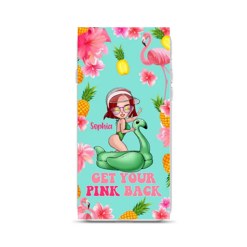 Custom Personalized Bikini Girl Phone Case - Gift Idea For Girl - Get Your Pink Back - Cases For iPhone/Samsung