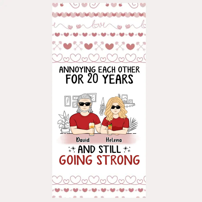 Custom Personalized Couple Phone Case - Best Gift Idea For Couple/Husband/Father's Day - Annoying Each Other For 20 Years And Still Going Strong - Case For iPhone/Samsung