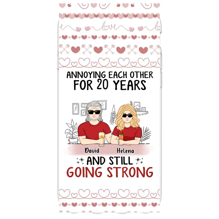 Custom Personalized Couple Phone Case - Best Gift Idea For Couple/Husband/Father's Day - Annoying Each Other For 20 Years And Still Going Strong - Case For iPhone/Samsung