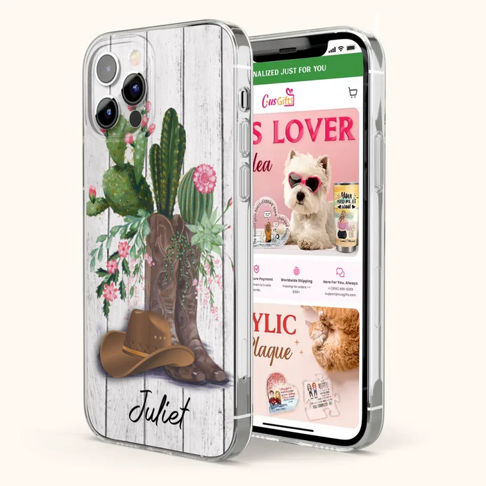 Custom Personalized Horse Girl Phone Case - Gift For Horse Lovers - Case For iPhone, Samsung and Xiaomi - TDPH45