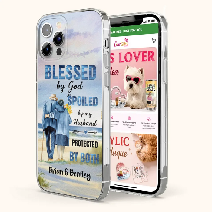 Custom Personalized Old Couple Phone Case - Best Gift Idea For Grandparents - Case For iPhone, Samsung and Xiaomi