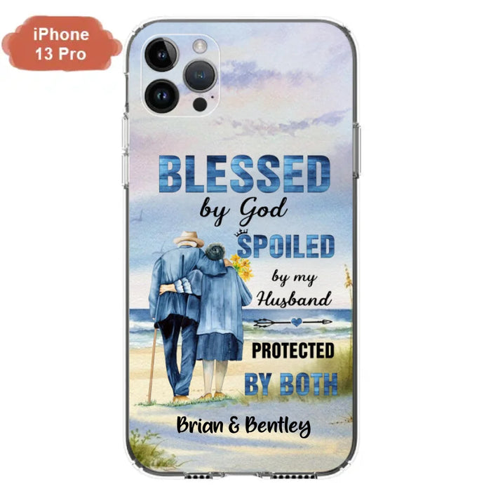 Custom Personalized Old Couple Phone Case - Best Gift Idea For Grandparents - Case For iPhone, Samsung and Xiaomi