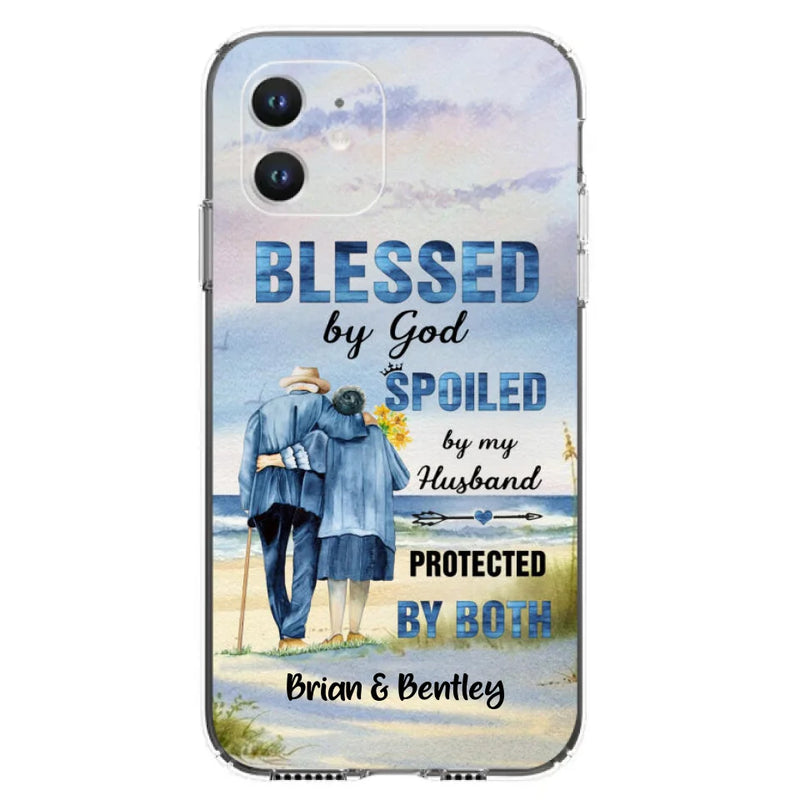 Custom Personalized Old Couple Phone Case - Best Gift Idea For Grandparents - Case For iPhone, Samsung and Xiaomi