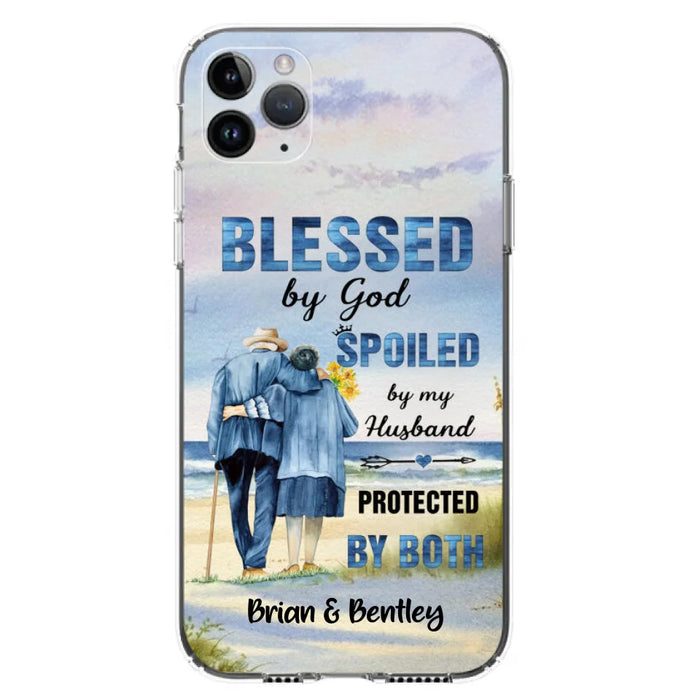 Custom Personalized Old Couple Phone Case - Best Gift Idea For Grandparents - Case For iPhone, Samsung and Xiaomi