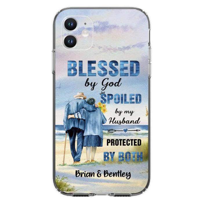 Custom Personalized Old Couple Phone Case - Best Gift Idea For Grandparents - Case For iPhone, Samsung and Xiaomi