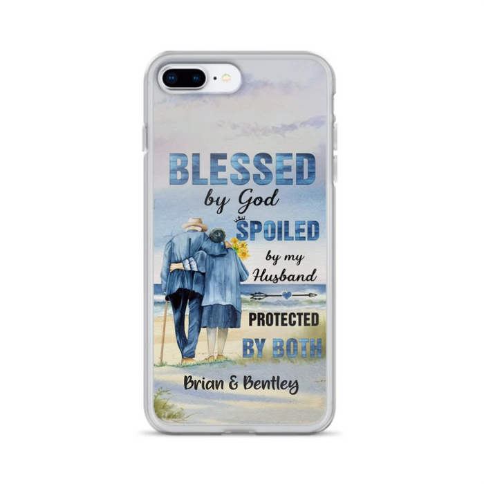 Custom Personalized Old Couple Phone Case - Best Gift Idea For Grandparents - Case For iPhone, Samsung and Xiaomi