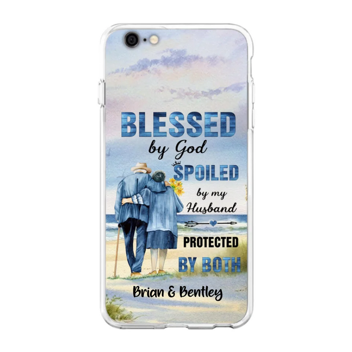 Custom Personalized Old Couple Phone Case - Best Gift Idea For Grandparents - Case For iPhone, Samsung and Xiaomi