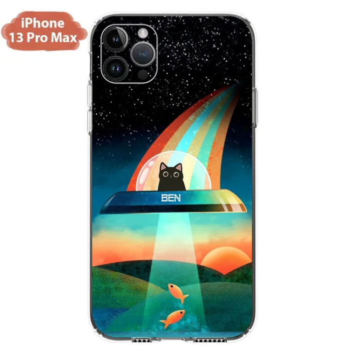 Custom Personalized Cat Phone Case - Gift For Cat Lovers - Case For iPhone, Samsung and Xiaomi with up to 3 Cats - EHTD0U