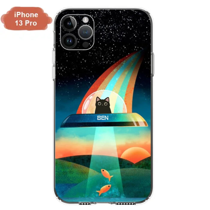 Custom Personalized Cat Phone Case - Gift For Cat Lovers - Case For iPhone, Samsung and Xiaomi with up to 3 Cats - EHTD0U