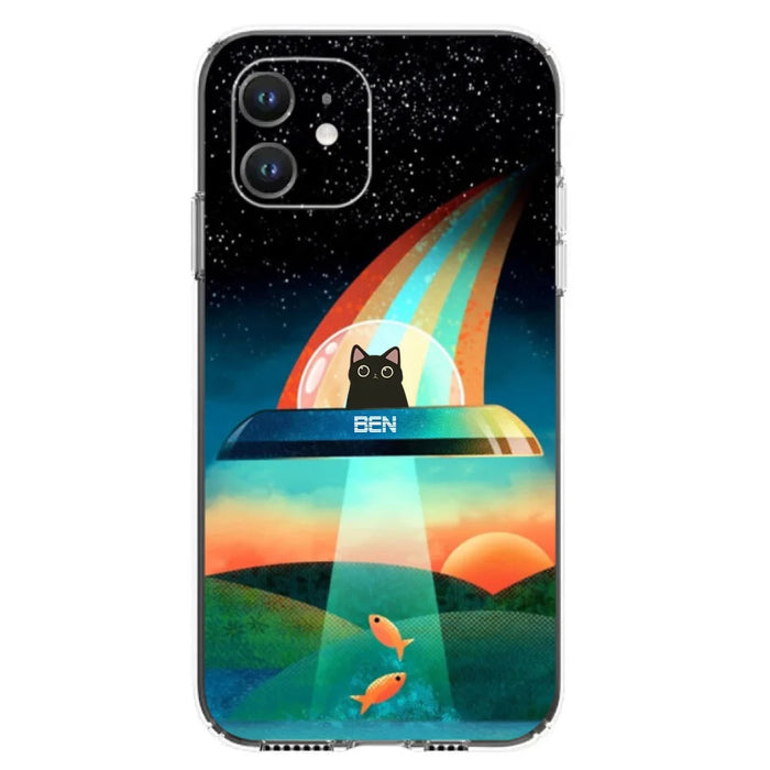 Custom Personalized Cat Phone Case - Gift For Cat Lovers - Case For iPhone, Samsung and Xiaomi with up to 3 Cats - EHTD0U