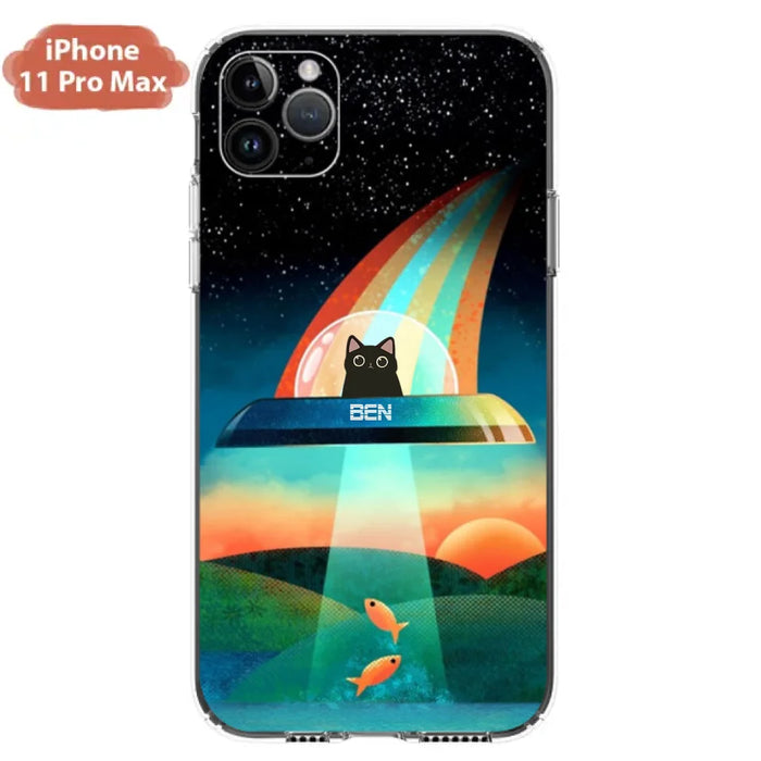 Custom Personalized Cat Phone Case - Gift For Cat Lovers - Case For iPhone, Samsung and Xiaomi with up to 3 Cats - EHTD0U