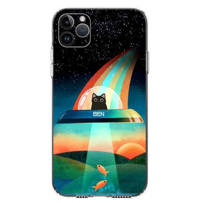 Custom Personalized Cat Phone Case - Gift For Cat Lovers - Case For iPhone, Samsung and Xiaomi with up to 3 Cats - EHTD0U