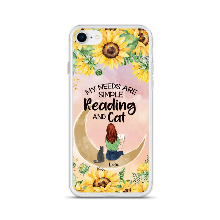 Custom Personalized Reading Dog/Cat Phone Case - Best Gift Idea For Dogs/Cats Lovers - Case For iPhone, Samsung and Xiaomi