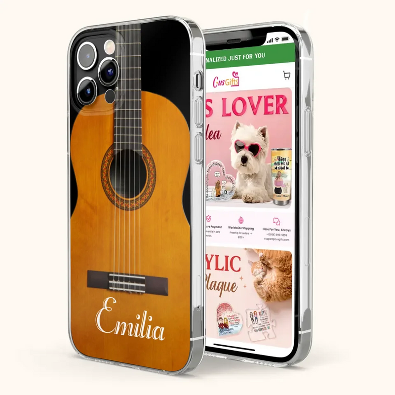 Custom Personalized Guitar Phone Case - Best Gift For Guitarist - Case For iPhone, Samsung and Xiaomi - MDXORB