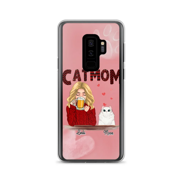 Custom Personalized Pet Mom Phone Case - Best Gift Idea For Pet Lovers With Upto 4 Pets - Case For iPhone, Samsung and Xiaomi