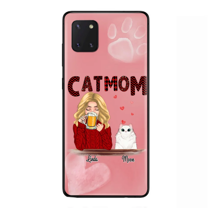 Custom Personalized Pet Mom Phone Case - Best Gift Idea For Pet Lovers With Upto 4 Pets - Case For iPhone, Samsung and Xiaomi