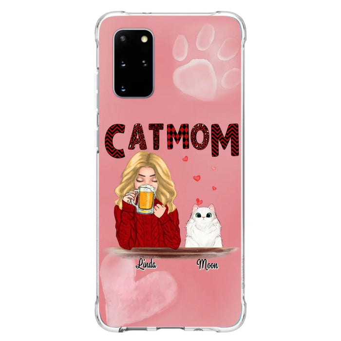 Custom Personalized Pet Mom Phone Case - Best Gift Idea For Pet Lovers With Upto 4 Pets - Case For iPhone, Samsung and Xiaomi