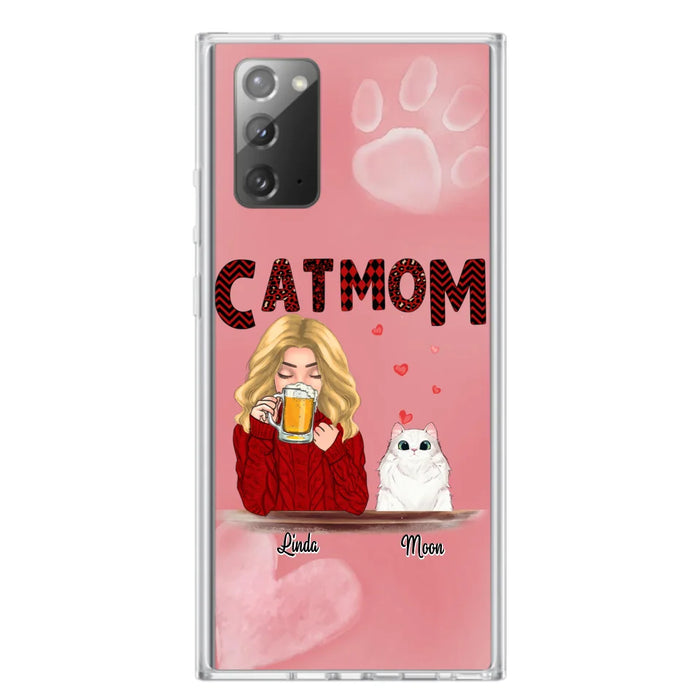 Custom Personalized Pet Mom Phone Case - Best Gift Idea For Pet Lovers With Upto 4 Pets - Case For iPhone, Samsung and Xiaomi