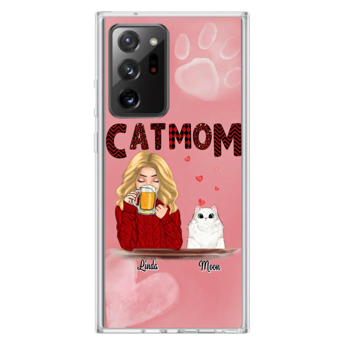 Custom Personalized Pet Mom Phone Case - Best Gift Idea For Pet Lovers With Upto 4 Pets - Case For iPhone, Samsung and Xiaomi