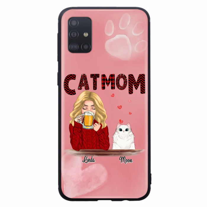 Custom Personalized Pet Mom Phone Case - Best Gift Idea For Pet Lovers With Upto 4 Pets - Case For iPhone, Samsung and Xiaomi