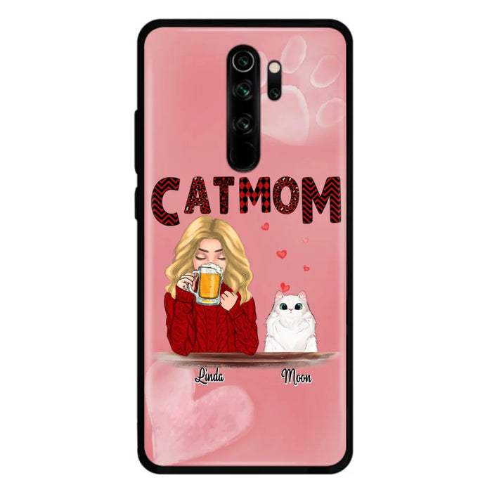 Custom Personalized Pet Mom Phone Case - Best Gift Idea For Pet Lovers With Upto 4 Pets - Case For iPhone, Samsung and Xiaomi