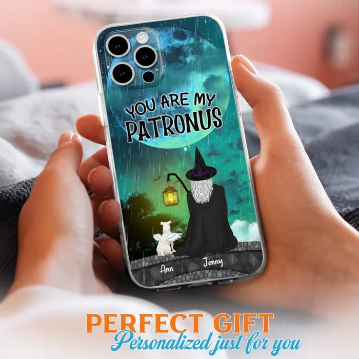 Personalized Witchy Phone Case - Up to 2 Girls and 4 Pets - You Are My Patronus - 4UM2XW