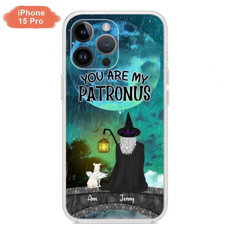 Personalized Witchy Phone Case - Up to 2 Girls and 4 Pets - You Are My Patronus - 4UM2XW