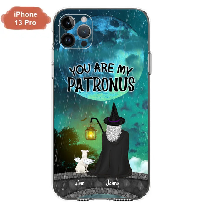 Personalized Witchy Phone Case - Up to 2 Girls and 4 Pets - You Are My Patronus - 4UM2XW