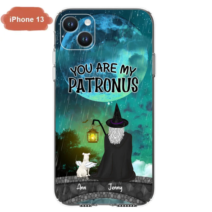 Personalized Witchy Phone Case - Up to 2 Girls and 4 Pets - You Are My Patronus - 4UM2XW