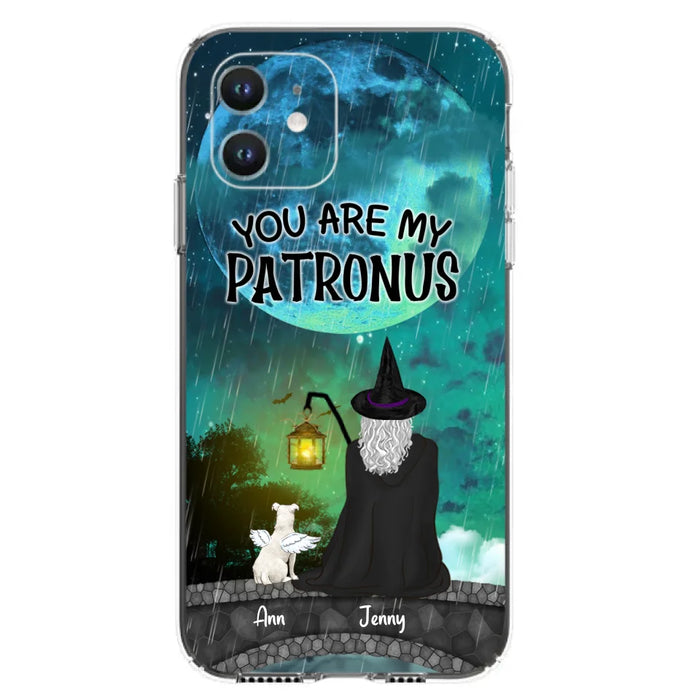 Personalized Witchy Phone Case - Up to 2 Girls and 4 Pets - You Are My Patronus - 4UM2XW