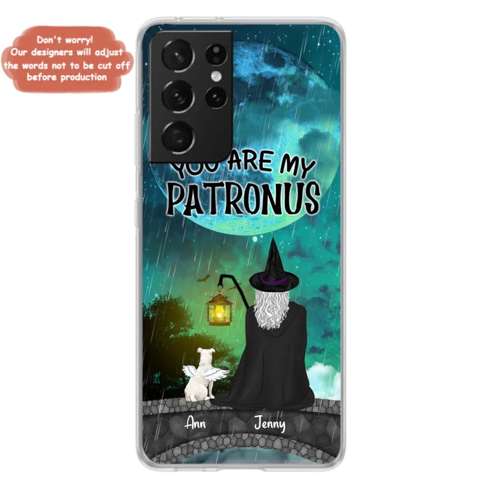 Personalized Witchy Phone Case - Up to 2 Girls and 4 Pets - You Are My Patronus - 4UM2XW