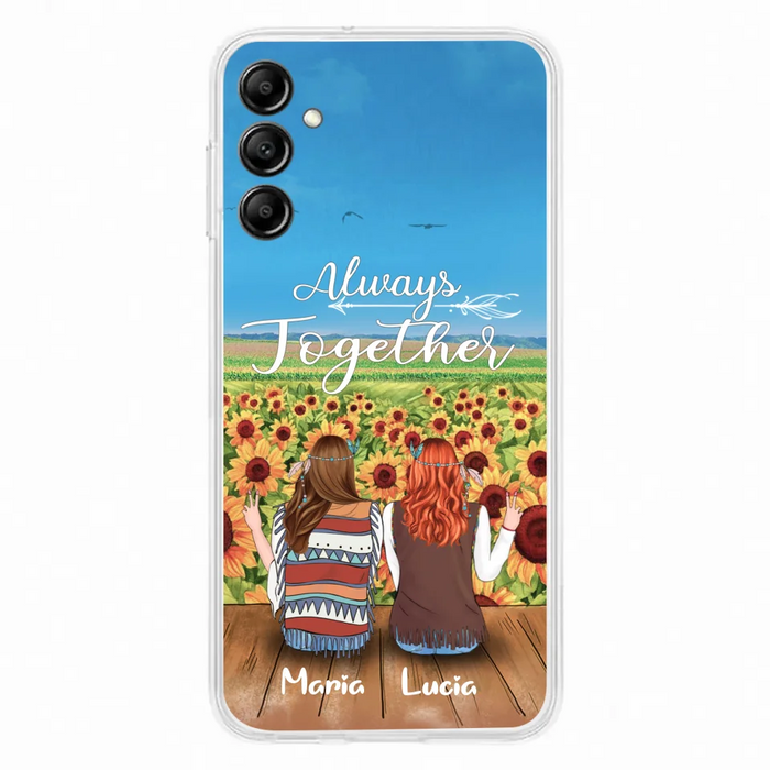 Personalized Hippie Friends Phone Case - Up to 3 Girls - Always Together - F8H385