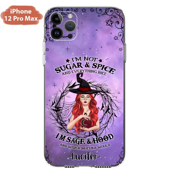 Custom Personalized Witch Phone Case - Best Halloween Gift Idea - I'm Not Sugar And Spice - Case For iPhone And Samsung - DFESX1