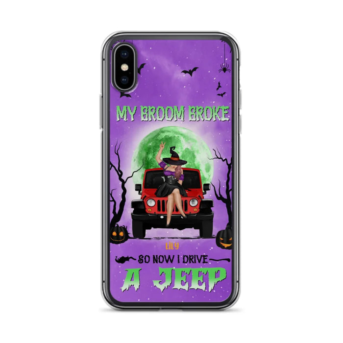 Custom Personalized Off - Road Witch Phone Case - Halloween Gift For Girl - My Broom Broke - Case For Iphone/Samsung