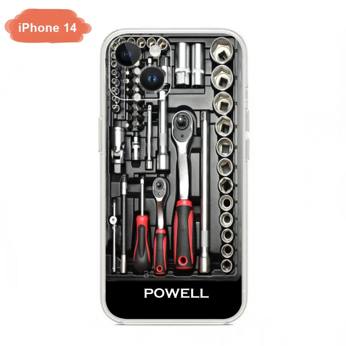 Custom Personalized Mechanic Toolbox Phone Case - Case For iPhone, Samsung And Xiaomi - RCT18X