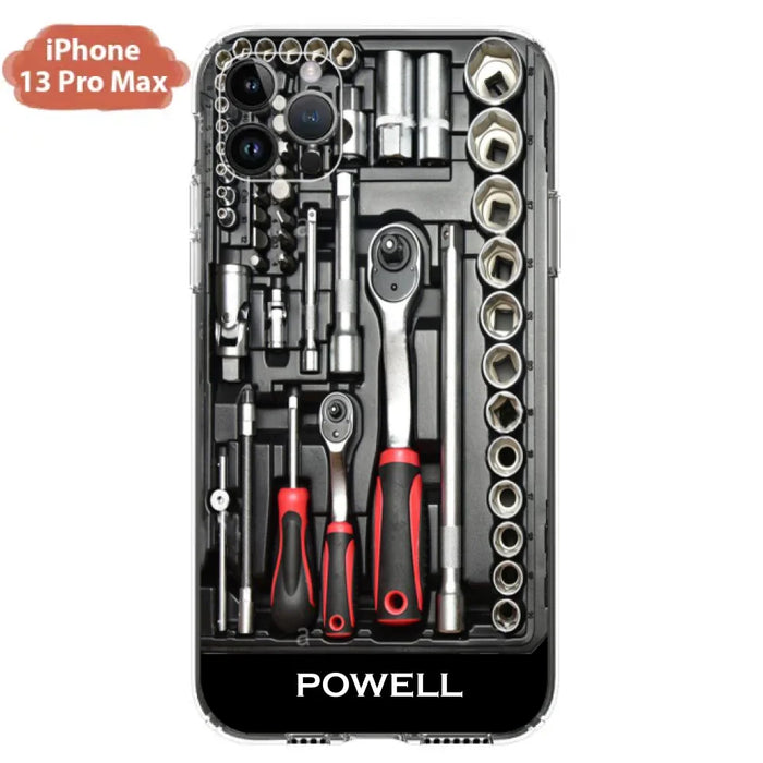 Custom Personalized Mechanic Toolbox Phone Case - Case For iPhone, Samsung And Xiaomi - RCT18X