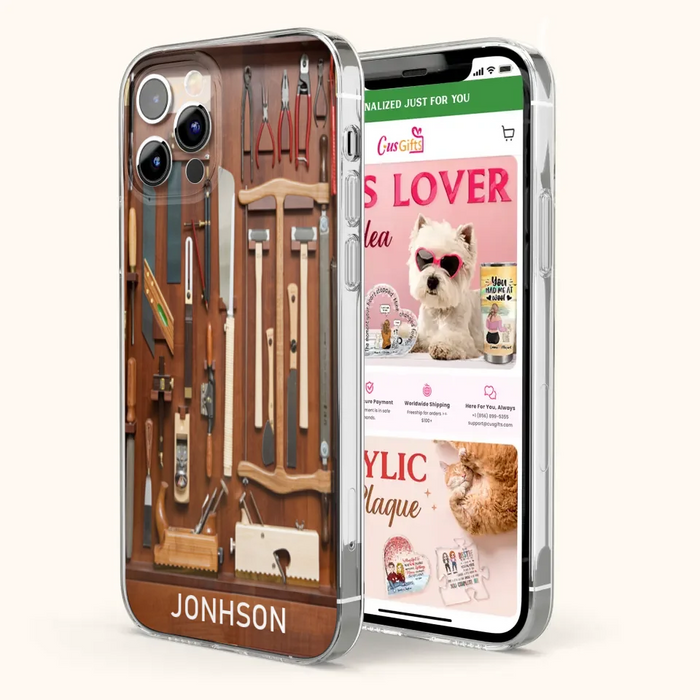 Custom Personalized Carpenter Toolbox Phone Case - Case For iPhone, Samsung And Xiaomi - J59VWE