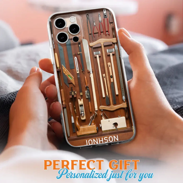 Custom Personalized Carpenter Toolbox Phone Case - Case For iPhone, Samsung And Xiaomi - J59VWE