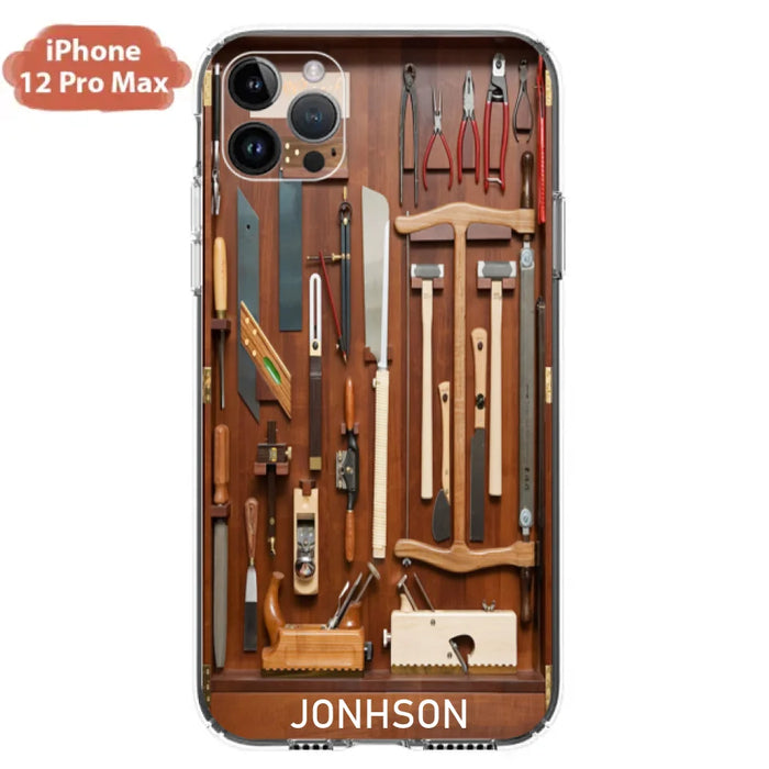 Custom Personalized Carpenter Toolbox Phone Case - Case For iPhone, Samsung And Xiaomi - J59VWE