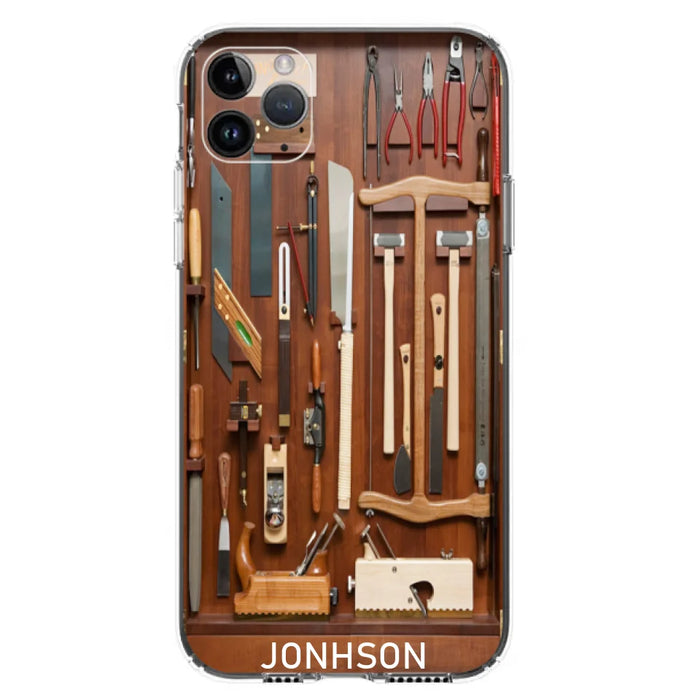 Custom Personalized Carpenter Toolbox Phone Case - Case For iPhone, Samsung And Xiaomi - J59VWE