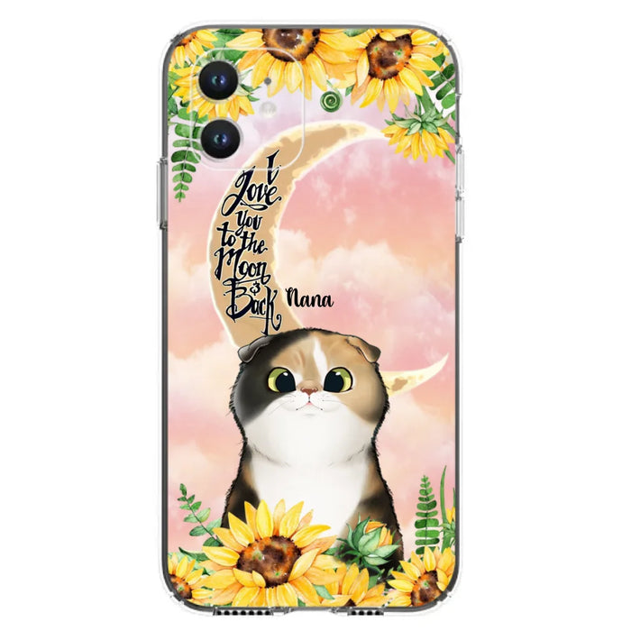 Custom Personalized Cat Phone Case - Best Gift Idea For Cat Lovers With Upto 7 Cats - Case For iPhone, Samsung and Xiaomi