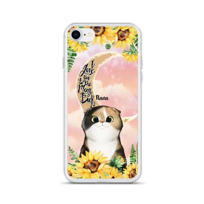 Custom Personalized Cat Phone Case - Best Gift Idea For Cat Lovers With Upto 7 Cats - Case For iPhone, Samsung and Xiaomi