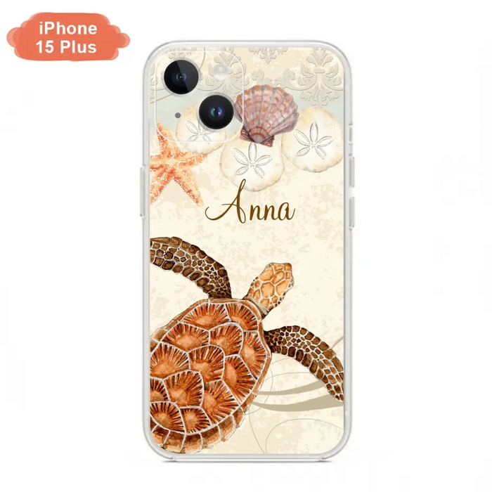 Custom Personalized Sea Turtle Phone Case - Best Gift For Turtle Lover's - Case For iPhone, Samsung and Xiaomi - DTJ0EN