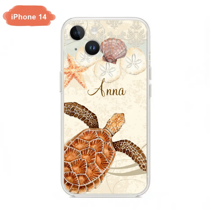 Custom Personalized Sea Turtle Phone Case - Best Gift For Turtle Lover's - Case For iPhone, Samsung and Xiaomi - DTJ0EN