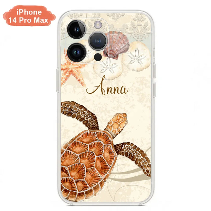 Custom Personalized Sea Turtle Phone Case - Best Gift For Turtle Lover's - Case For iPhone, Samsung and Xiaomi - DTJ0EN