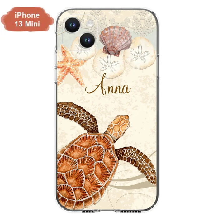 Custom Personalized Sea Turtle Phone Case - Best Gift For Turtle Lover's - Case For iPhone, Samsung and Xiaomi - DTJ0EN