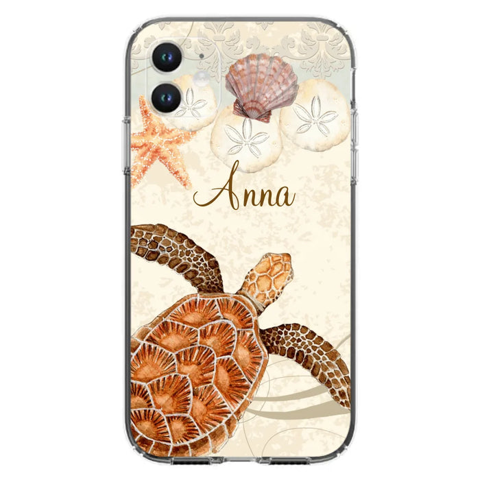 Custom Personalized Sea Turtle Phone Case - Best Gift For Turtle Lover's - Case For iPhone, Samsung and Xiaomi - DTJ0EN