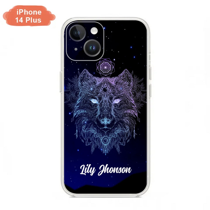 Custom Personalized Wolf Mandala Phone Case - Best Gift For Wolf Lover's - Case For iPhone, Samsung and Xiaomi - TOMO90