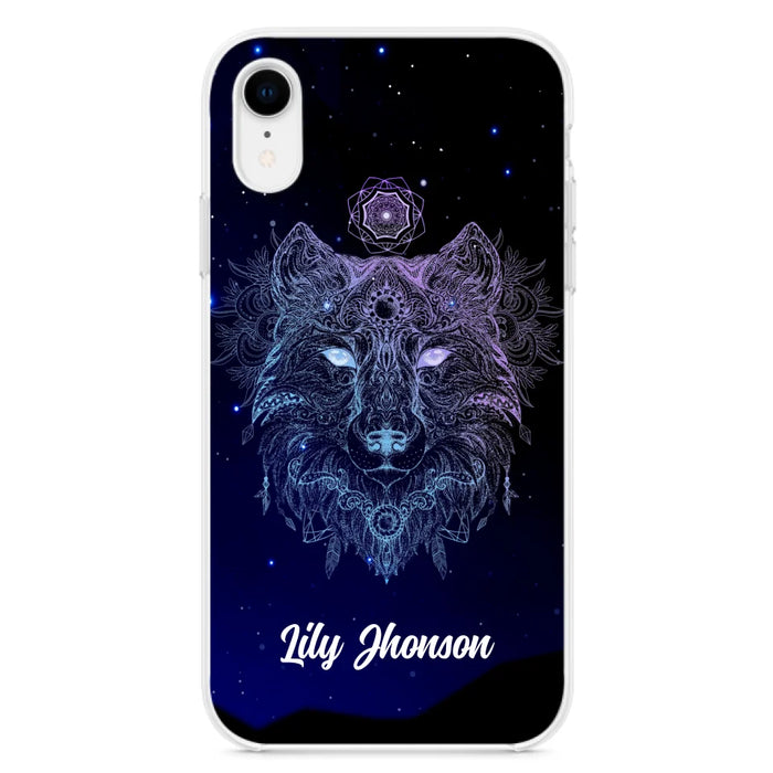 Custom Personalized Wolf Mandala Phone Case - Best Gift For Wolf Lover's - Case For iPhone, Samsung and Xiaomi - TOMO90