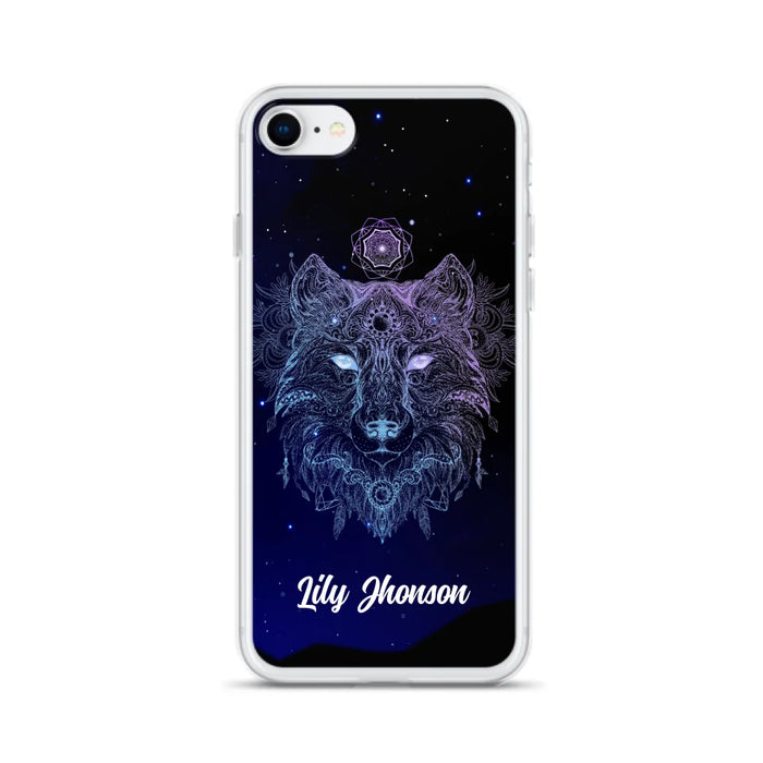 Custom Personalized Wolf Mandala Phone Case - Best Gift For Wolf Lover's - Case For iPhone, Samsung and Xiaomi - TOMO90